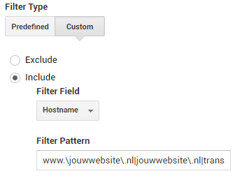 Hostname filter