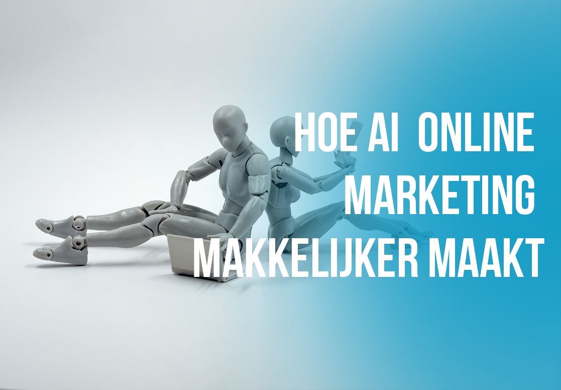 Foto blauwe waas AI in Online Marketing