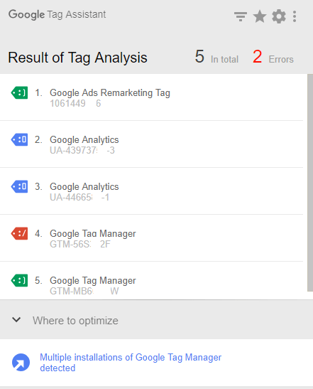 Google tag assistant Google tag assistant