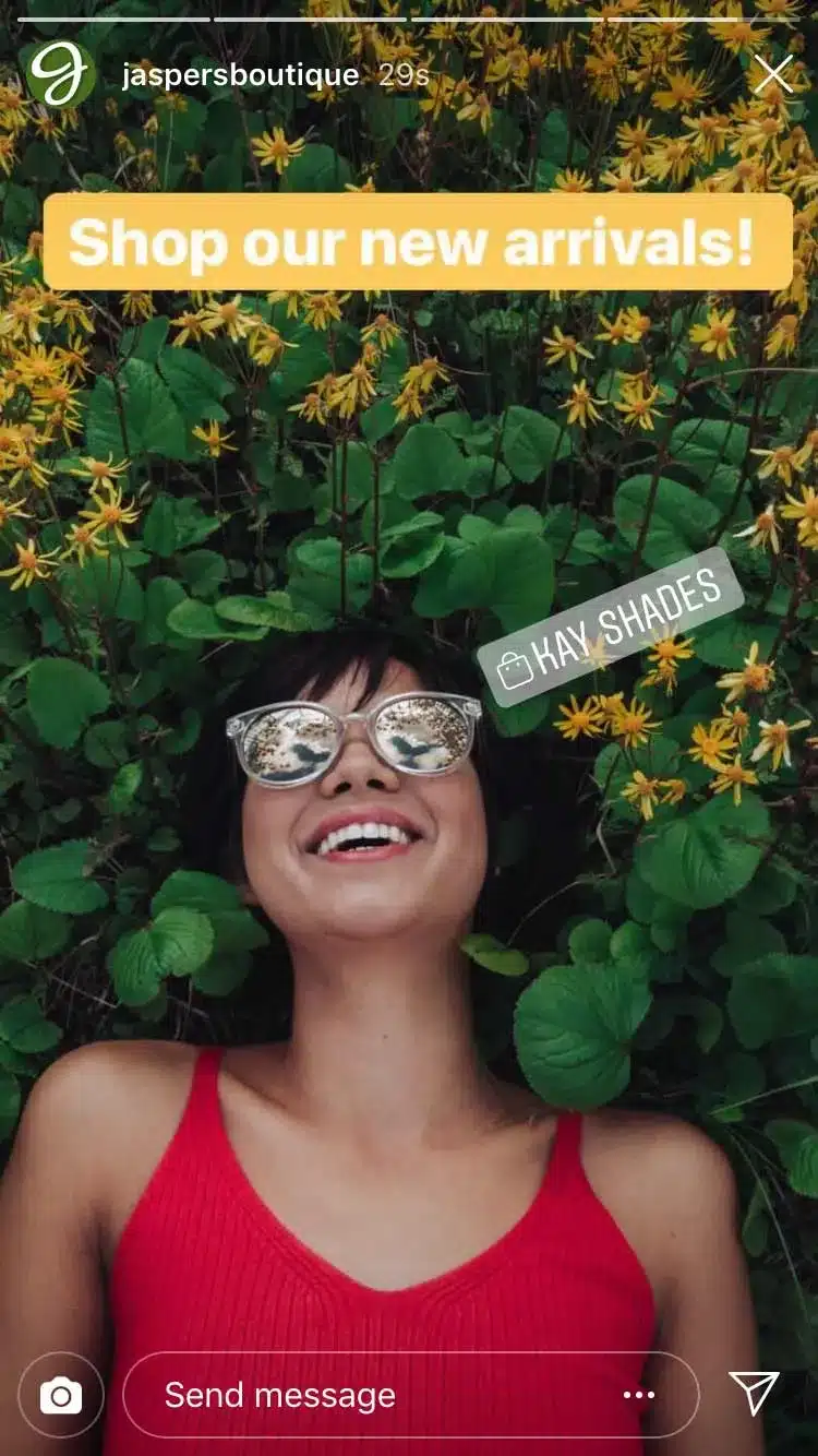 Voorbeeld Instagram Adverteren - Stories