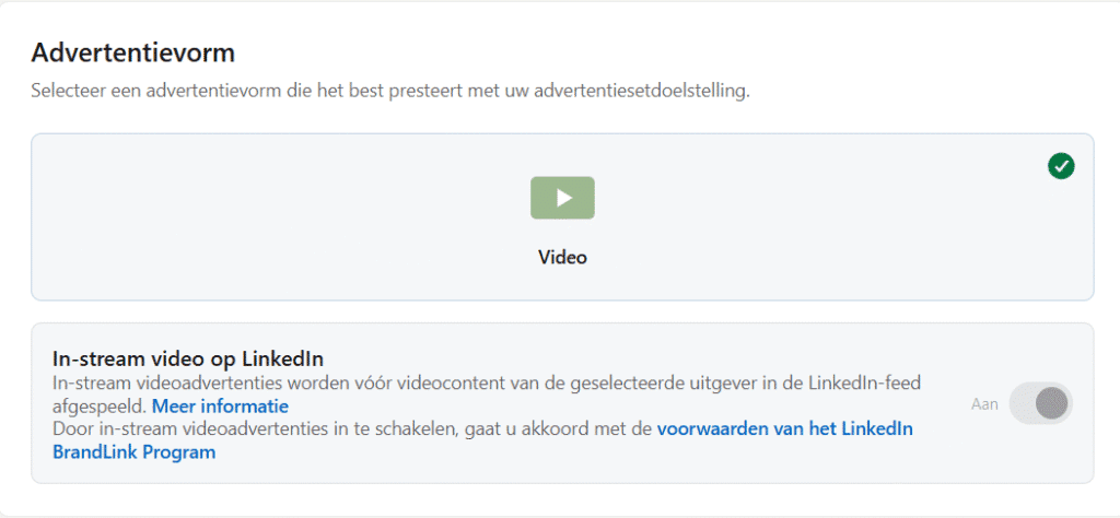 opzetten linkedin brandlink campagne