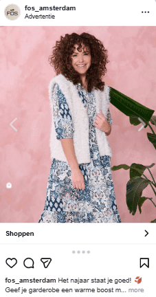 Voorbeeld FOS Amsterdam Instagram campagne
